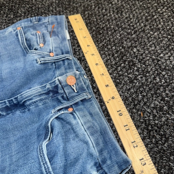 MOTHER The Looker Ankle Fray High Waisted Jeans 25 Light Wash - Picture 8 of 10
